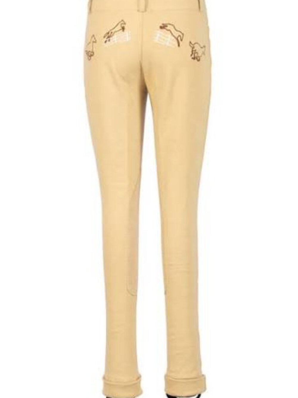 TuffRider  Kids Cotton Embroidered Pull-On Jodhpurs, Light Tan Kids Size 12 NWT
